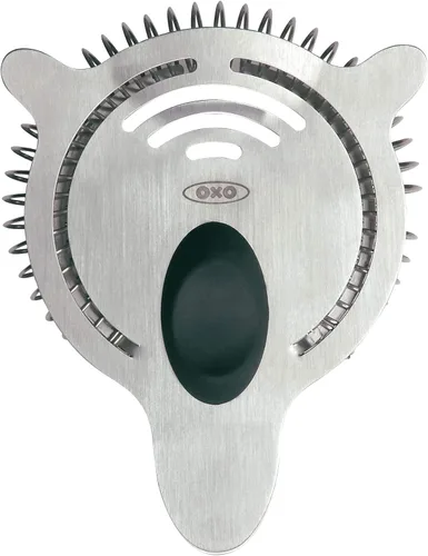 Vista 6 de OXO SteeL Muddler con cabeza de nailon antiarañazos y agarre antideslizante suave, plateado, colador de cóctel SteeL de 9 pulgadas, acero