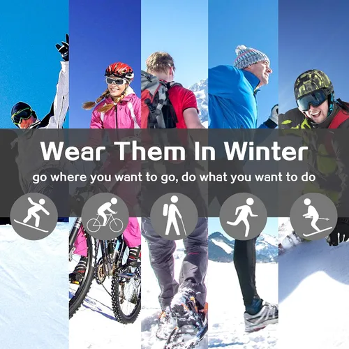 Vista 7 de SVPRO Guantes calefactables con batería eléctrica, para hombres y mujeres, guantes de calefacción recargables para exteriores, senderismo, esquí