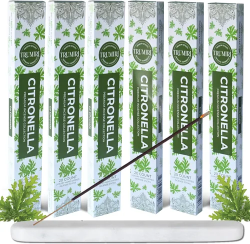 Vista 20 de Varillas de incienso ámbar – Total 40 varillas de incienso – Paquete doble de 20 Insense – Inciensos – Inscents – Ingredientes naturales no tóxicos
