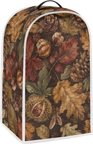Vista 2 de Talayituse Cubierta antipolvo para licuadora con estampado de nueces, cubierta de protección de huellas dactilares para batidora de pie o máquina