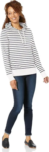 Vista 3 de Tienda Essentials - Sudadera con capucha de vellón de tela de toalla para mujer (disponible en tallas extragrandes)