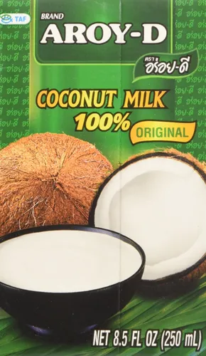 Vista 8 de Aroy-D Leche de coco mini-tamaño 5.1 fl oz (150ml), paquete de 6