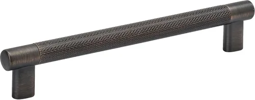 Vista 16 de Amerock Tirador de gabinete de cocina Bronce ennegrecido 8 pulgadas (203 mm) de centro a centro Bronx paquete de 1 unidad Herrajes