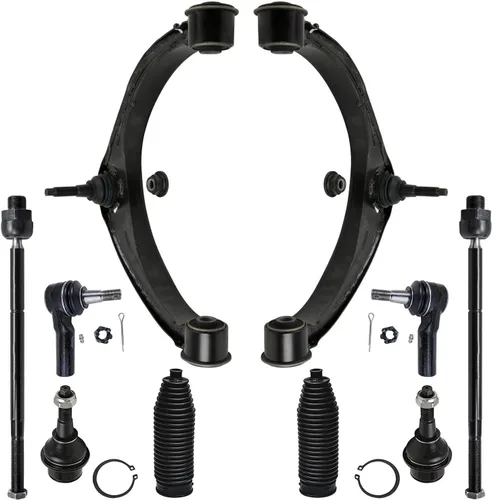 Vista 75 de Detroit Axle - Kit de suspensión delantera de 10 piezas para Jeep 2002-2004