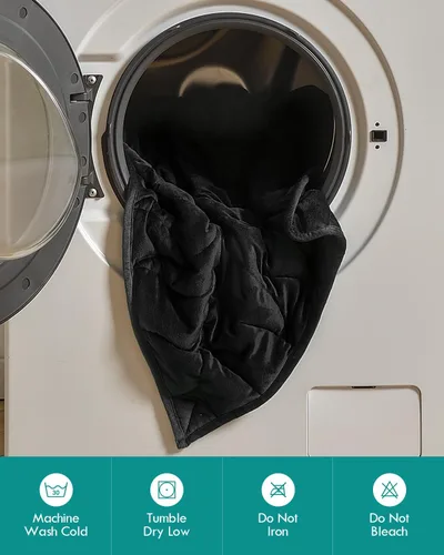 Vista 7 de Kaisa Manta con Peso para Adultos (5 libras, 23" x 29"), Manta de Regazo con Peso Suave Lavable a Máquina, Mantas Pequeñas Pesadas con Cuentas