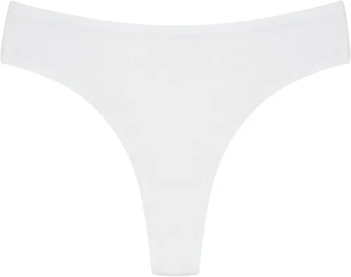 Vista 5 de ANZERMIX Tangas de algodón sin costuras para mujer, paquete de 6