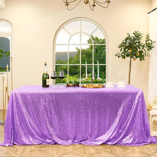 Vista 61 de Manteles redondos de lentejuelas negros para fiestas, de 121,9 cm, mantel redondo de purpurina ajustado, pequeño, lindo y dulce, para boda