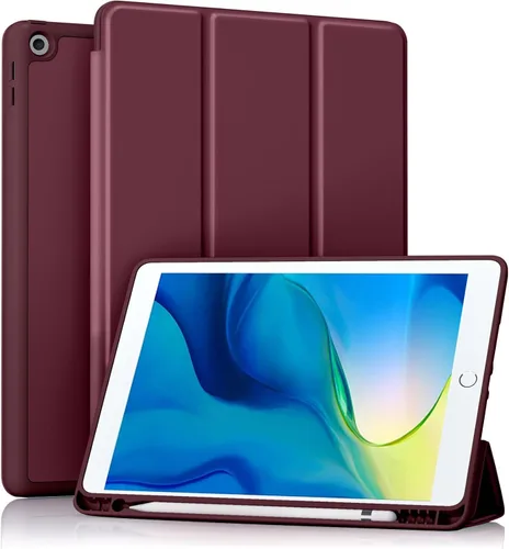 Vista 11 de Akkerds - Funda Compatible con iPad de 10.2 Pulgadas 2021/2020/2019, para iPad de 9ª/8ª/7ª Generación con Soporte para Lápiz, Funda Protectora