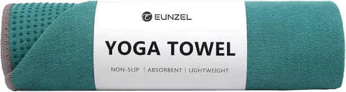 Vista 8 de Eunzel Toalla de yoga, toalla para esterilla de yoga caliente con puntos de agarre, absorbente de sudor, antideslizante, para yoga caliente, pilates