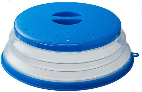 Vista 15 de Cubierta plegable para salpicaduras de microondas, 10.5 pulgadas, apta para lavavajillas, cubierta de placa de microondas con ventilación de vapor