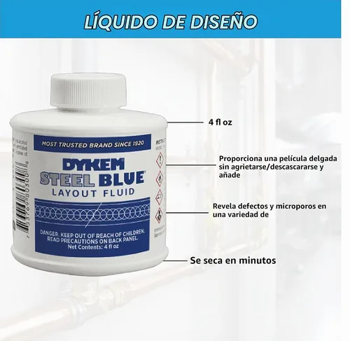 Vista 2 de Líquido de diseño, azul acero, 4 onzas