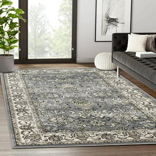 Vista 13 de Superior - Tapete elegante - Colección Lille., Polipropileno, Marrón
