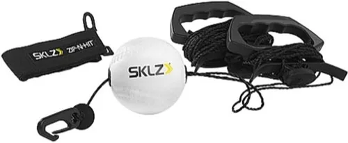 Vista 2 de SKLZ Zip-N-Hit, entrenador de bateo de béisbol, color negro