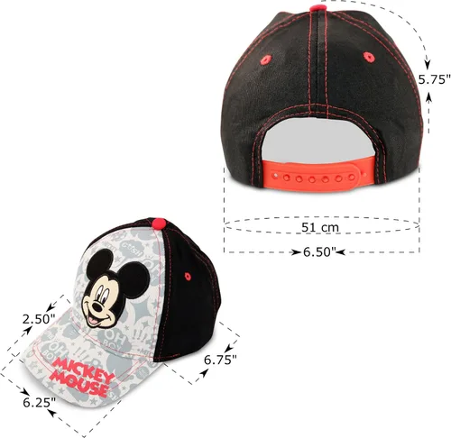 Vista 6 de Disney - Gorra de béisbol de algodón con diseño de Mickey Mouse Clubhouse de 2 a 5 años