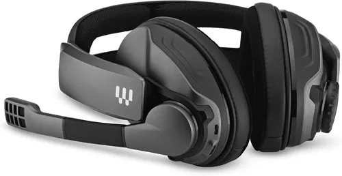 Vista 14 de Sennheiser GSP 370 - Auriculares inalámbricos para juegos sobre la oreja, Bluetooth de baja latencia, micrófono con cancelación de ruido, giro
