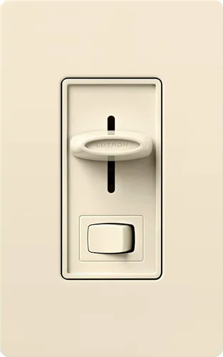 Vista 2 de Lutron SFSQ-LF-AL Skylark Ventilador de 3 velocidades y control de luz, almendra