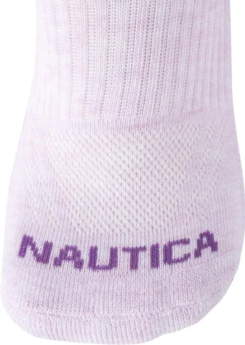 Vista 6 de Nautica Calcetines deportivos de corte bajo para mujer (paquete de 6)