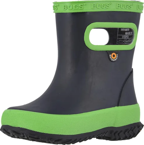 Vista 19 de BOGS Botas de lluvia de goma impermeables para niños y niñas Negro