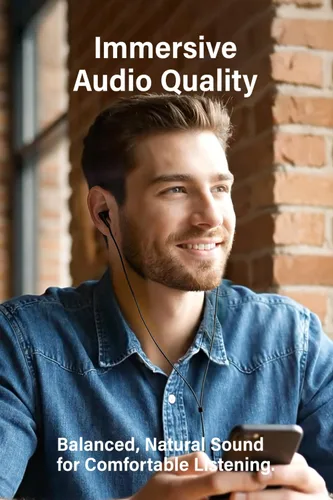 Vista 5 de FUNLOGY Auriculares con cable (0.138 in, negro)