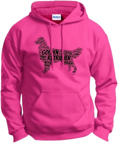 Vista 10 de ThisWear Golden Retriever Word Art - Sudadera con capucha para perro y cachorro