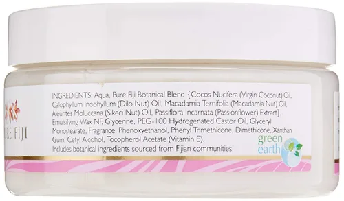 Vista 11 de PURE FIJI Body Butter - Crema hidratante de mantequilla corporal, crema facial y loción corporal para piel seca con aceites naturales y vitamina E