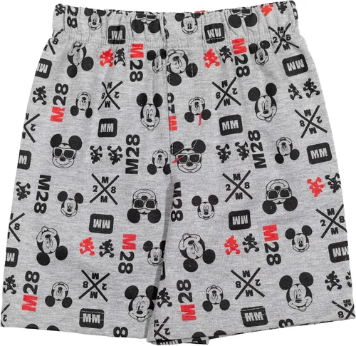 Vista 4 de Disney Camisetas de bebé de Mickey Mouse y pantalones cortos de rizo francés para niños pequeños