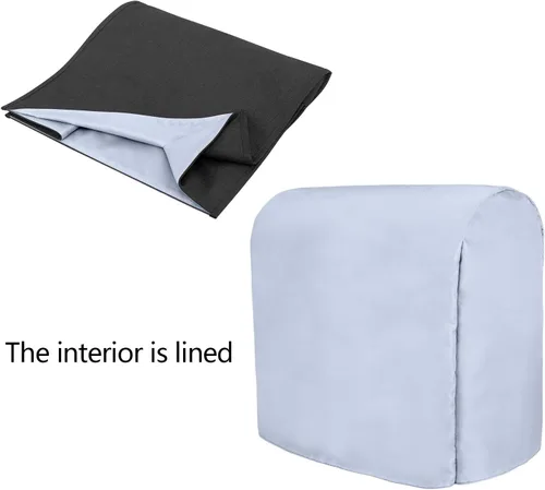 Vista 4 de Funda protectora Luxja compatible con batidora de pie de 4.5 y 5 cuartos de galón, funda de tela con bolsillos para batidora de pie y accesorios