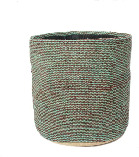 Vista 18 de Cesta de Maceta de Yute Resistente, Cesta Tejida Moderna, Maceta para Flores, Maceteros de Interior para Suelo, Cesta Organizadora de Almacenamiento