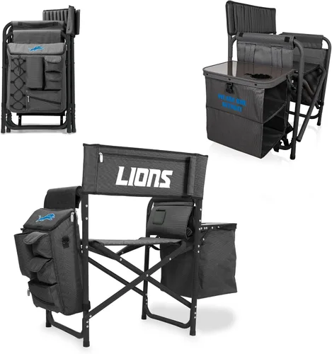 Vista 17 de PICNIC TIME NFL NFL Fusion - Silla de campamento unisex para adultos, con mesa auxiliar y enfriador suave, silla de playa para adultos, silla