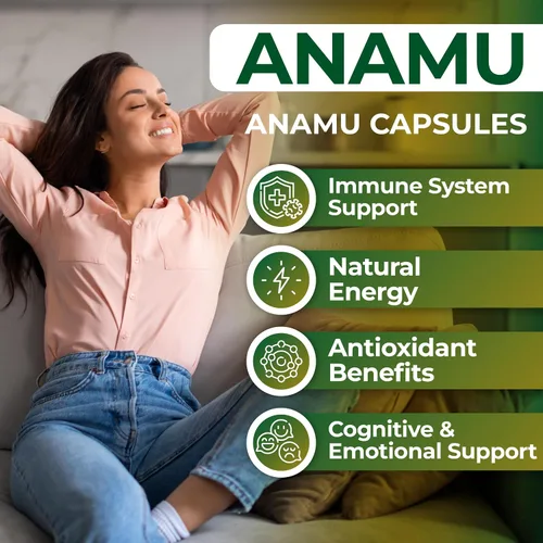 Vista 2 de Hallusa Natural Raíz de Anamu 450 mg - Petiveria Allicea - Anamu Cápsulas Orgánicas - Sistema Inmunológico y Energía - 100 Cápsulas