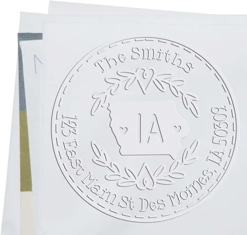 Vista 172 de Alabama State Wreath - Sello de sello de dirección personalizado para invitaciones de fiesta, tarjetas de vacaciones y decoración del hogar Sello