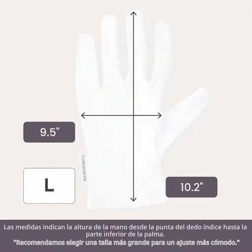 Vista 6 de 4 Pairs Cottonnerie Basics Cotton Gloves for Dry Hands Sleeping, Moisturizing Gloves Overnight, Hand Moisturizer Gloves, Moisture Gloves for Dry