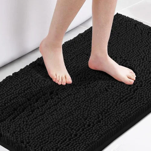Vista 26 de H.VERSAILTEX Alfombra de Baño Alfombra de Baño Alfombras de Baño para Baño Antideslizante Alfombras de Baño Extra Gruesa de Chenilla Alfombra 17" x