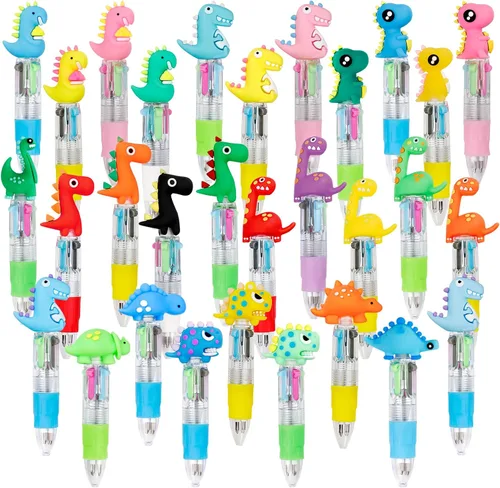 Vista 30 de CZWZ 8 piezas de bolígrafos de cuentas navideños, bolígrafos de plástico con cuentas y cuentas de silicona multicolor, bolígrafos navideños