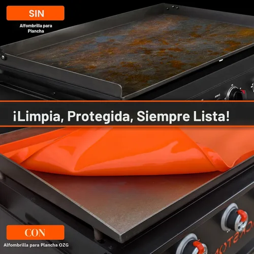 Vista 3 de Alfombrilla de silicona prémium de 36 pulgadas para parrilla Blackstone de 36 pulgadas, cubierta de silicona de grado alimenticio resistente, 91 cm