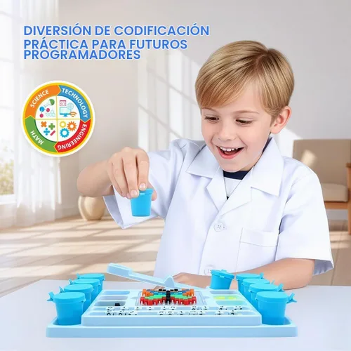 Vista 2 de Kit de ciencia My First Coding & Computer Science Kit, de Playz – Aprende sobre códigos binarios, cifrado, algoritmos y pixelación a través