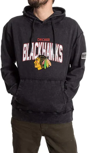 Vista 34 de Calhoun NHL Sudadera con capucha unisex Acid Wash - Sudadera de forro polar vintage para fanáticos