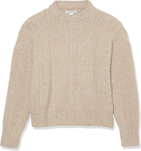Vista 6 de Tienda Essentials Suéter moderno de cuello redondo suave al tacto para mujer (disponible en tallas extragrandes)