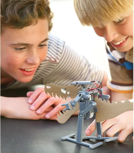 Vista 8 de 4M: Green Science - Robot solar - Kit de construcción de robot para caminar, motor de energía renovable, movimiento mecánico, juguete de ingeniería