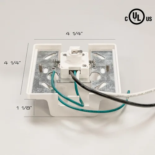 Vista 2 de WAC Lighting, H Track - Conector de toldo flotante en color blanco