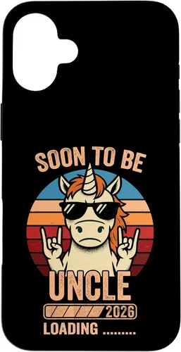Vista 23 de Soon to Be Uncle 2026 Unicorn Uncle to Be 2026 Case for iPhone 16
