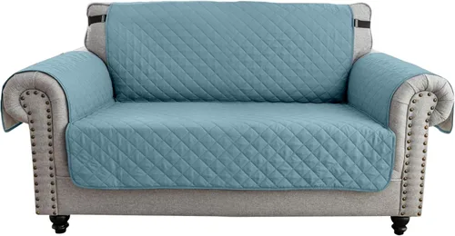 Vista 26 de MIFXIN Funda reversible para sofá, impermeable, antideslizante, lavable, con correa elástica, protector de muebles para mascotas, perros y niños