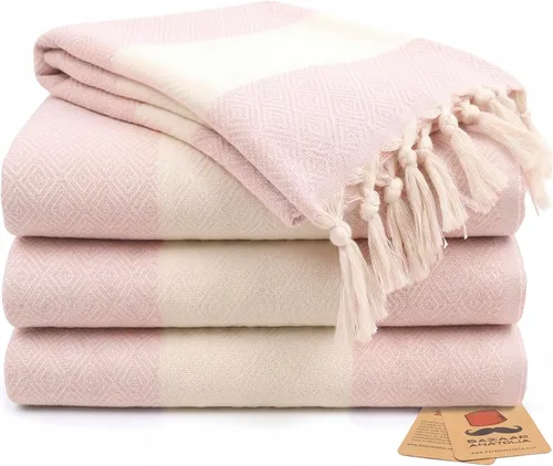 Vista 20 de Bazaar Anatolia Toallas de mano – Juego de 4 39 x 19 pulgadas – Toalla de mano turca a rayas para baño, 100% algodón, cocina, cara, cabello, té