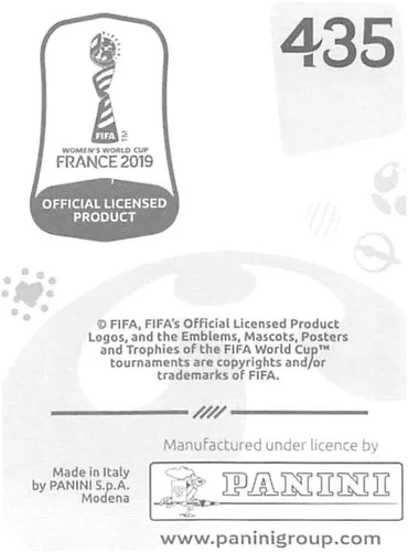 Vista 2 de Calcomanías coleccionables de la Copa Mundial Femenina de Panini FIFA Francia 2019 (solo adhesivo individual) Fútbol #435 Silawan Intamee Tailandia