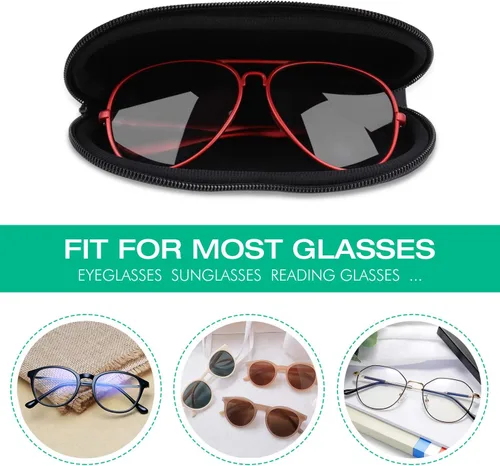 Vista 12 de MoKo - Estuche suave, ultra ligero, de neopreno, para lentes de sol, con cremallera y clip para cinturón