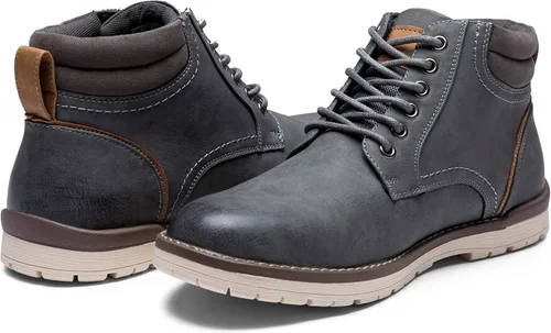 Vista 3 de Vostey - Botas de senderismo para hombre, de estilo casual, resistentes al agua, tipo chukka