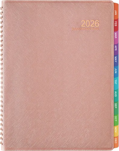Vista 8 de Agenda semanal de citas 2026, enero a diciembre de 2026, organizador diario por hora de 53 semanas, 9 x 11 pulgadas