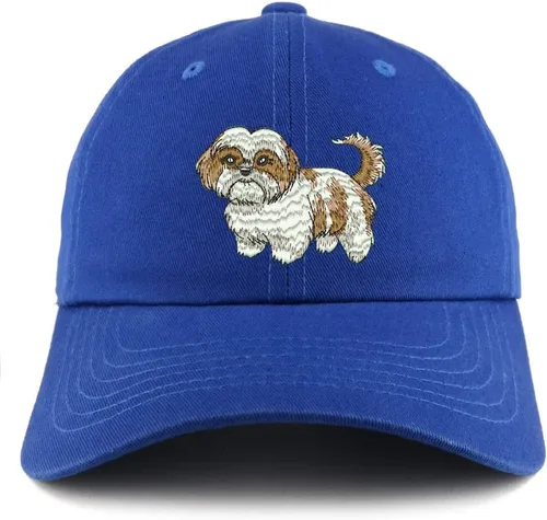 Vista 10 de Trendy Apparel Shop Shih Tzu Dog - Gorra bordada de algodón suave de perfil bajo para papá