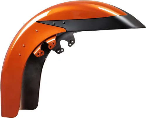 Vista 99 de HR3 Guardabarros delantero de whisky ámbar a juego compatible con Street Glide FLHX 2014 y Road Glide FLTRX 2016 (reemplazo para OEM)