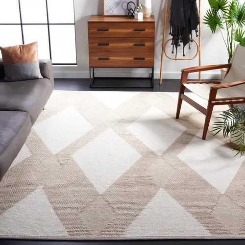 Vista 24 de SAFAVIEH Natura Collection - Alfombra de pasillo de 2 pies 3 pulgadas x 8 pies, marfil y beige, hecha a mano, lana bohemia de granja, ideal